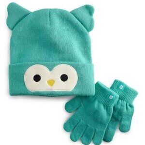 ⭐ NEW NWT Winston Squishmallow Hat & Gloves set size 4-16